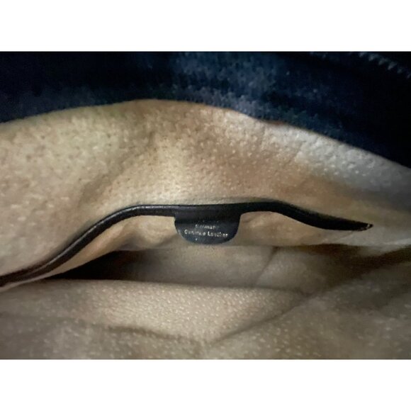 VTG HCL Designer Handcrafted Black Leather Handbag Tote W/Straps - Picture 13 of 14